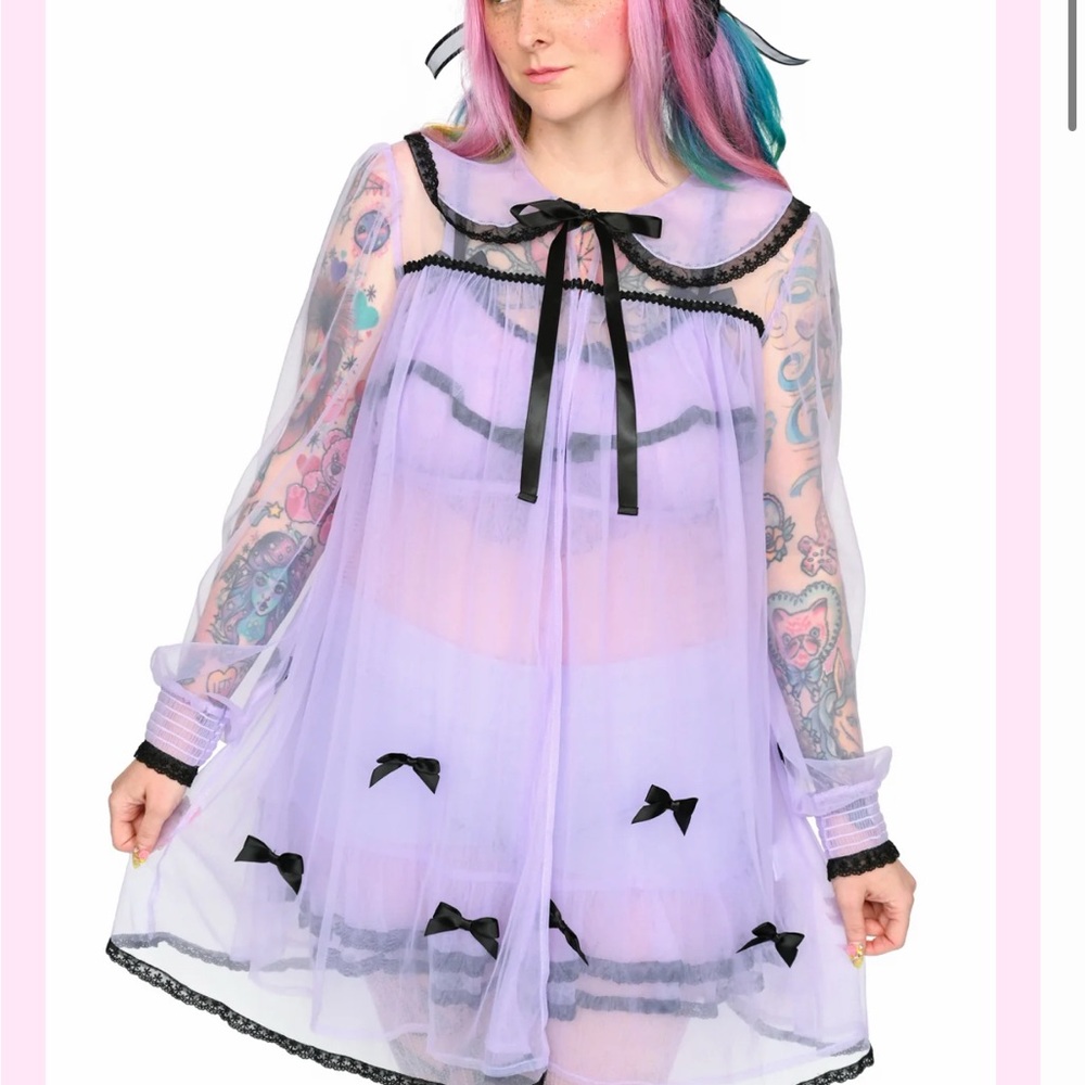 Foxblood/My Violet Powder Room Peignoir - Small